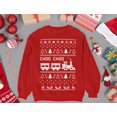 thumbnail image 4 of Robot Santa Ugly Christmas Sweater Kids Sweatshirt Train Long Sleeve T-Shirt 2T Red, 4 of 5