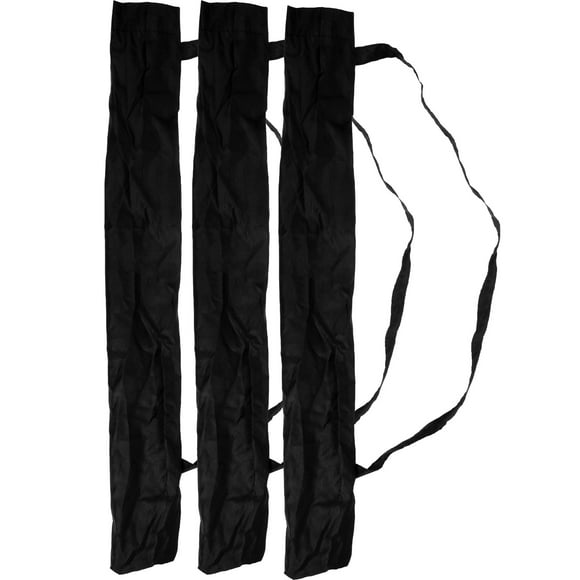 Bolsa de paraguas de 3 uds, bolsa de almacenamiento de paraguas larga plegable portátil para exteriores, color negro