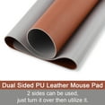 thumbnail image 7 of Tocorpie Dual-Sided Desk Pad Large 31x15in Waterproof PU Leather Desk Mat Mouse Pad Keyboard Mat Brown, 7 of 7