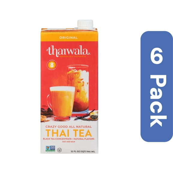 Thaiwala Tea Concentrate Thai Original 32 fl oz (Pack Of 6)