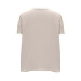 thumbnail image 5 of Mittory Womens Dressy Casual Blouses Asymmetrical V Neck Business Work Tops Ruffle Sleeve Summer Shirts, 5 of 7