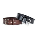 thumbnail image 4 of Amish-Made Cowhide Casual Leather Belt, Chrome Buckle and Snaps, 1/8" Thick and 2" Wide, Black, 52", 4 of 5