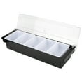 thumbnail image 4 of Spice Box Serving Set, Transparent Cover With Side Handles Seasoning Rack Spice Pots, Durable With Lid For Coffee Shops, Hotels Bars, Restaurants 5 Compartment, 4 of 8