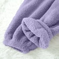 thumbnail image 5 of Posijego Womens Fleece Sleepwear Sets 2 Piece Fuzzy Long Sleeve Jacket Warm Fuzzy Pants Winter Pjs Sets, 5 of 6