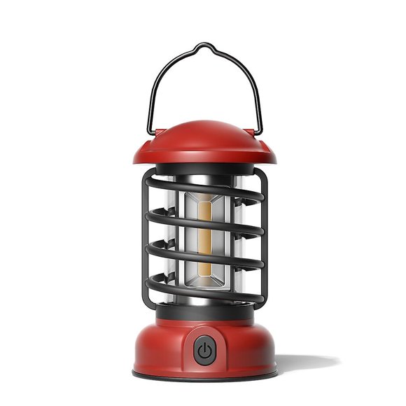 Cordless Camping Lamp Stepless Dimming Outdoor Retro Tent Light Home Atmospheres Lantern Portable Li
