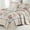 Brown/Grey, variant on PANGUSHAN 3-Pieces Ivory Cream Floral Quilt Bedding Sets, King