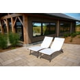 thumbnail image 3 of Clearwater 6 position Aluminum Lounger w/Wheel 2pc Set - Pearl, 3 of 3