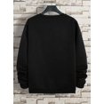 thumbnail image 3 of Manfinity Dauomo Men Letter Printed Round Neck Thermal Lined Casual Sweatshirt, Suitable For Autumn And Winter, 3 of 8