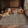 thumbnail image 4 of BERTHMEER 8'x10' Area Rugs for Living Room Bedroom Vintage Brown Carpets Kitchen Office Machine Washable Farmhouse Dining Room Oriental Rugs Non Slip Traditional Distressed Rugs, 4 of 9