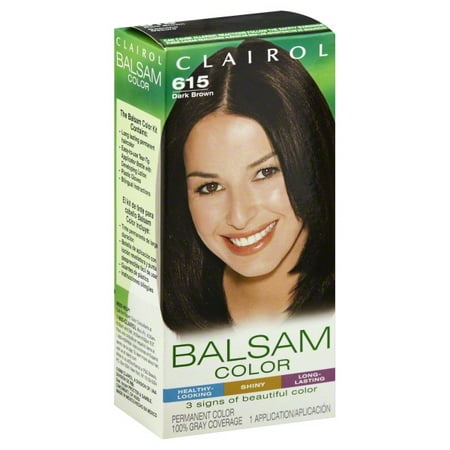 Clairol Balsam 615 Dark Brown Permanent Hair Dye