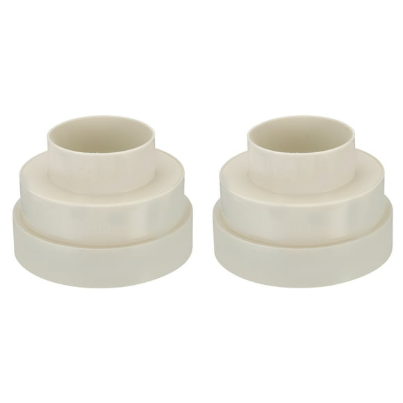 Unique Bargains 6.5' to 6' to 4' Duct Reducer, 2pcs Duct Connector Ducting Inline Adapter Increaser for HVAC Ventilation