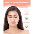 thumbnail image 3 of Rejoda-Patchs pour les Yeux en Silicone - Patchs Réutilisables pour les Yeux, Patchs Anti-Rides, Masque sous les Yeux Réutilisable, Repulpe les Ridules et Rides, avec Applicateur de Crème pour les Yeux en Métal, Boîte en Étain, 3 of 4