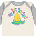 thumbnail image 4 of Inktastic My First Easter- cute chick just hatched Boys or Girls Long Sleeve Baby Bodysuit, 4 of 5