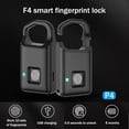 Smart Fingerprint Padlock Keyless Anti-theft Security Door lock USB ...