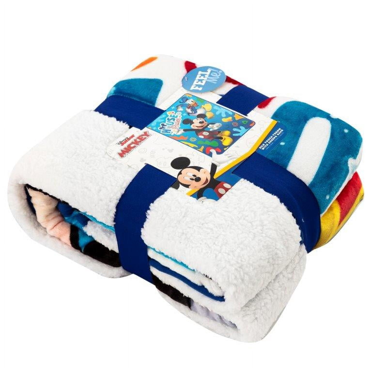 Mickey M Buddies Rule Silk Touch Sherpa Throw Blanket