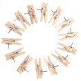thumbnail image 1 of 1 Set 50Pcs 3.5cm Drawing Pin Wooden Clips Practical Photo Clips Picture Clips, 1 of 7