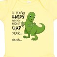 thumbnail image 4 of Inktastic T-Rex Can't Clap Boys or Girls Baby Bodysuit, 4 of 5