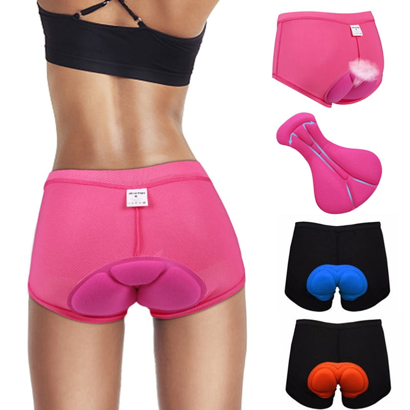 Details about   Men Women Cycling Shorts Bicycle Bike Underwear Pants With Sponge Gel 3D Padded 