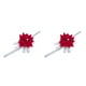 thumbnail image 3 of Pulseras de boda elegantes Sonducket para dama de honor flores de muñeca rojo blanco, 3 of 6