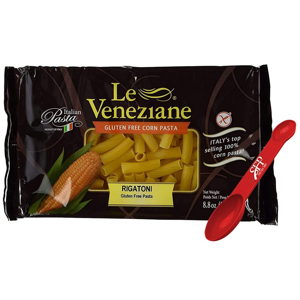 Le Veneziane Gluten Free Pasta Noodles Rigatoni Pasta Noodles Corn Pasta 2 Count (17.6 Oz