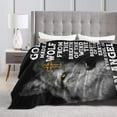 thumbnail image 5 of Kuscheln Wolf Blanket for Girls Boys Motivational Quotes Throw Blankets Wildlife Wolf Fleece Cozy Throws Warm Soft Fuzzy Stuffed Animal Plush Decor for Sofa Bed Gifts, 5 of 7