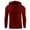 Red, variant on Mens Hooded Sweatshirt Long Sleeve Solid Knitted Hoodie Pullover Sweater Casual Gym Hoodies Sweatshirts