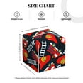 thumbnail image 4 of Sikiie Fire Rescue With Red Helmet And Truck Leather Tissue Box Cover Square, tissue box holder, Tissue Box with Bottom Belt-5.2”x5.2”x5.2”, 4 of 7