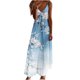 thumbnail image 2 of Puntoco Vestidos Mujer Moda Elegante Verano Casual Sólido V-Cuello Camis Vestido Largo Sin Mangas, 2 of 5