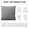 thumbnail image 5 of COMIO  Houndstooth Throw Pillow Covers, Black and White Plaid Decorative Cushion Pillow Cases for Sofa Couch Bedroom Car, 5 of 5