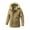 02 Khaki, variant on guisaled 's Winter Jacket wiht Hood Water Repellent Windproof Zip Up Thicken Warm Parka Coat Outdoor Ski Snow Jackets