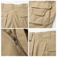 thumbnail image 5 of TOMVIGX Mens Cargo Pants Relaxed Fit Water Resistant Ripstop Hiking Pants Lightweight Elastic Waist Stretch Work Jeans Breathable Hunting Khaki Pants with Pockets 4XL, 5 of 8