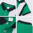 thumbnail image 3 of Teen Boy Boys Uniform Shirts Boys' Polo Shirts Kids Short Sleeve Shirts Button Up Shirt Boys 12-13 Years, 3 of 5