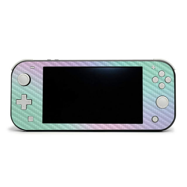 MightySkins Carbon Fiber Skin for Nintendo Switch Lite - Cotton Candy | Protective, Durable Textured Carbon Fiber Finish | Easy to Apply, Remove, and Change Styles | Made in The USA