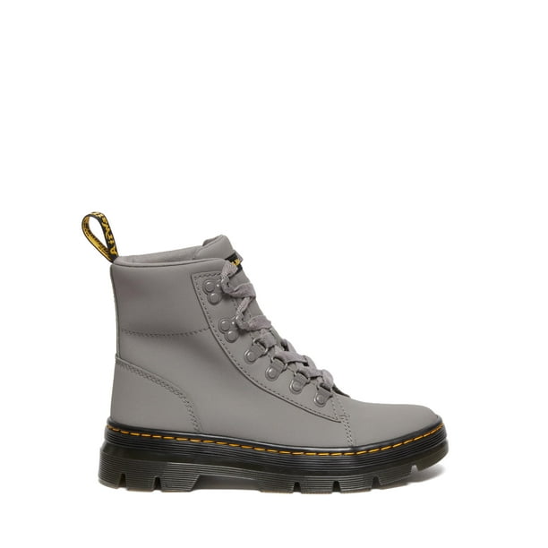 Botas de moda Dr. Martens Combs W para mujer, color gris níquel, talla 6
