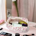 thumbnail image 2 of Quilted Makeup Bag Rose Red Floral Makeup Bags Cute Makeup Bags Cosmetic Bags for Women Girls, 2 of 7