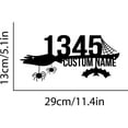 thumbnail image 5 of Custom Personalized Halloween Home Number Metal Sign Custom Halloween Address Metal Sign Outdoor House Number Halloween Address, 5 of 6