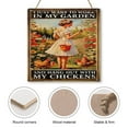 thumbnail image 3 of I Just Want To Work In My Garden And Hang Out With My Chickens Square Hanging Wooden Sign 12x12 Inches Farm Chicken Wood Sign for Home Kitchen Bar Coffee Shop Gift for Girl, 3 of 8