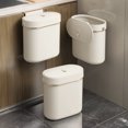 thumbnail image 4 of mdesiwst Wall-Mounted Trash Can with Lid Anti-Odor Insect-Proof Sealed Design No Drilling Large Opening Kitchen Garbage Bin, 4 of 7