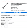 thumbnail image 2 of Rear Left Trailing Arm - Compatible with 2001 - 2006 Hyundai Elantra 2002 2003 2004 2005, 2 of 2