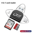 thumbnail image 3 of Multi-Port 4 in 1 Universal SD TF Card Reader, SD/Micro SD Card Reader, Micro USB SD Card Adapter, 3 of 5