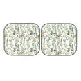 thumbnail image 4 of Picia Wisteria Flower 2 Piece Car Windshield Sun Shade Foldable | Foldable Sun Shield for Front Window Blocks UV Rays and Keeps Your Vehicle Cool-Small, 4 of 7