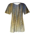 thumbnail image 5 of Pompotops T-shirt Mode Décontracté Imprimé Col Rond Manches Courtes Ample Blouse Pull Liquidation, 5 of 5