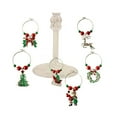 thumbnail image 4 of Masteelf 6pcs Christmas Glass Charms Wine Glass Goblet Ring Tags Drink Charms Markers for Parties, 4 of 6