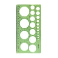 thumbnail image 2 of Drawing Stencil Geometric Template With Various Round Hole Sizes, 2 of 6