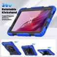 thumbnail image 5 of For Lenovo Tab M9 9.0 inch 2023 TB-310XU/TB-310FU, 360 Rotating Shockproof Cover with Stand, Screen Protector, Shoulder Strap, Blue, 5 of 7