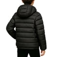 thumbnail image 5 of BXJX Boys Hooded Puffer Jackets, Fall Winter Long Sleeve Warm Full Zip Outerwear with Pockets Black Size 9-10 T, 5 of 6