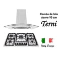 thumbnail image 1 of Combo Parrilla y Campana SUPRA 5 Quemadores Acero Inoxidable con Campana para Isla 90 cm, 1 of 5