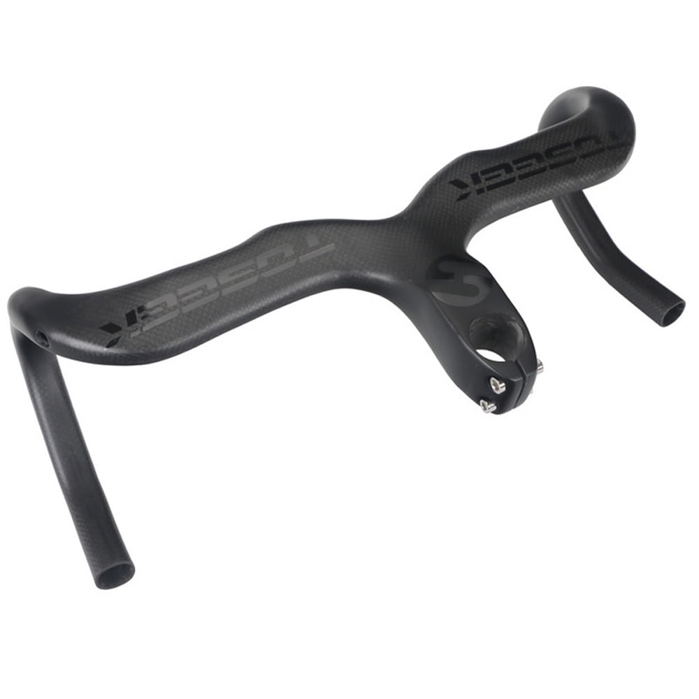 Carbon Fiber Integrated Stem Drop Bar Road Bike Handlebar 28.6mm 400//420//440mm