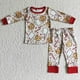 thumbnail image 1 of Ropa de dormir de Navidad para niños, camisetas de manga larga, conjunto de árbol de construcción, pantalones, pijamas, ropa de noche, 1 of 2
