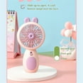 thumbnail image 5 of TUOBARR Summer Refreshing Handheld Fan WIth LED Portable USB Charging Light Mini Fan, 5 of 5